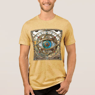 Camiseta Terceiro Olho Vidro da Janela Ornamentado
