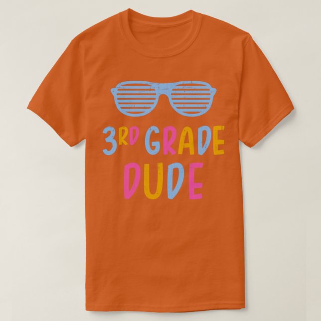 Camiseta Terceiro professor da 3ª série, estudante de volta (Frente do Design)
