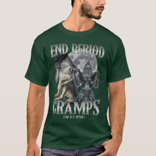 Camiseta terminar Cólicas Menstruais Estou com 62 anos, ali