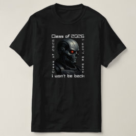 Camiseta Terminator Skull Graduation  Class of 2026 Design