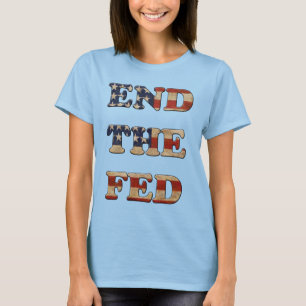 Camiseta Termine o Fed - bandeira dos Estados Unidos 2