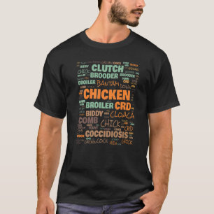 Camiseta Terminologia de Fazenda de Frangos Termos Comument