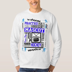 Camiseta Terminologia de Hockey com Meninos em Azul   