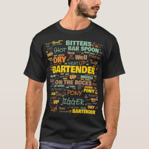 Camiseta Terminologia Do Barman Normalmente Usada Termo Do