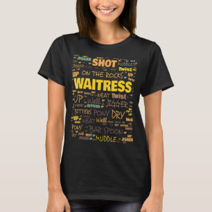 Camiseta Terminologia do garçonete Termos Usados Frequentem