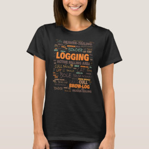 Camiseta Terminologia do Logger Termos Usados Frequentement