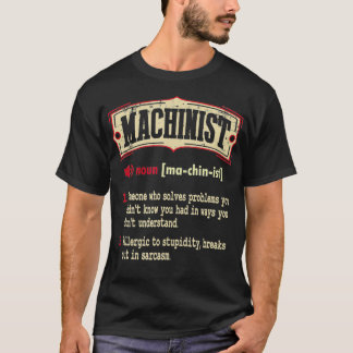 Camiseta Termo de Dicionário Machinista Sarcástico