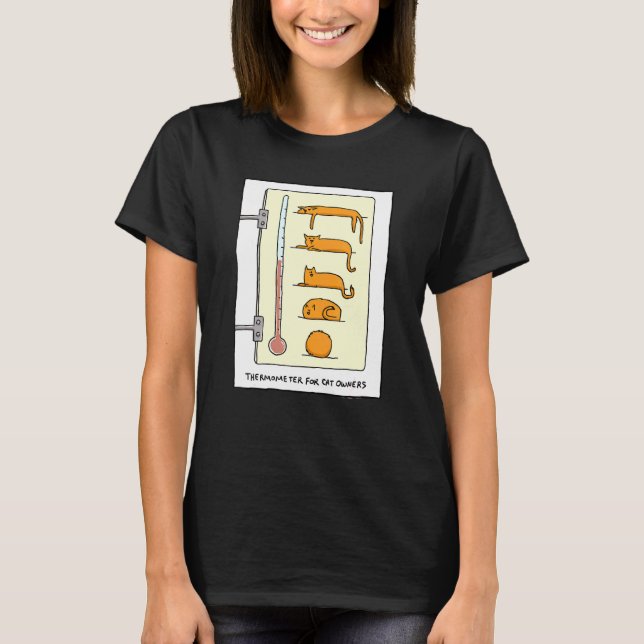 Camiseta Termômetro de Gato Por Diversão E - (Frente)