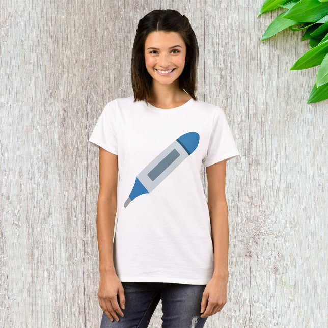 Camiseta Termômetro Médico Digital Saúde e Bem-estar (Criador carregado)