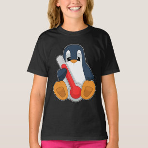 Camiseta Termômetro para febre do pinguim