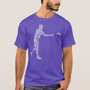 Camiseta Termos de Golf de Disco Palavras Dom Engraçado na 