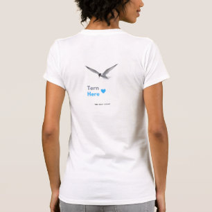 Camiseta Tern Here — O Mínimo Tern da Costa do Golfo