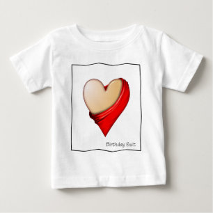 Camiseta Terno-CORAÇÃO do aniversário