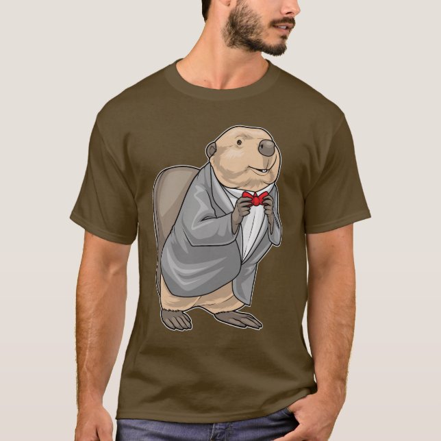 Camiseta Terno de Noivo Castor Casamento (Frente)