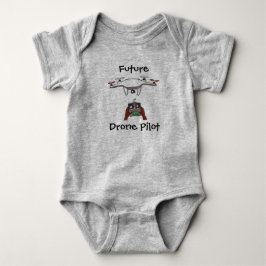 Camiseta Terno de salto futuro do romper do bebê do piloto
