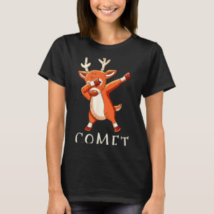 Camiseta Ternos Combinando para a Família do Cometa Rena