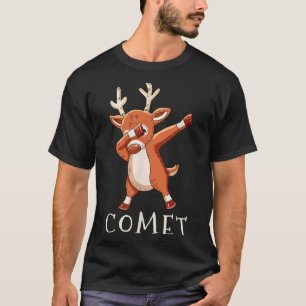 Camiseta Ternos Combinando para a Família do Cometa Rena de