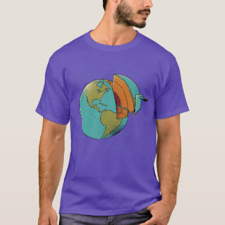 Camiseta Terra Cake Terra Dia Ecologia Terra Mapa por Tobe 