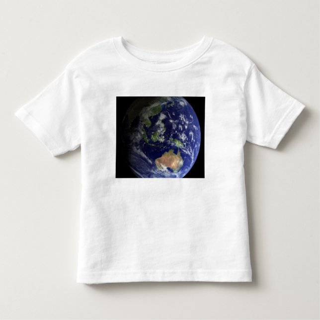 Camiseta Terra cheio do espaço mostrando a Austrália (Frente)