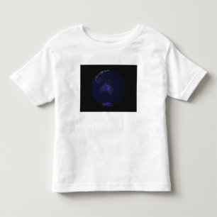 Camiseta Terra completa na noite que mostra as luzes 2 da