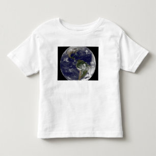 Camiseta Terra completa que mostra America do Norte e Amer