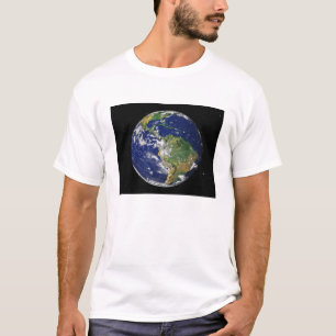 Camiseta Terra completa que mostra Ámérica do Sul 2