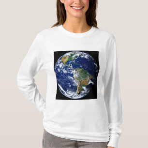 Camiseta Terra completa que mostra os Americas