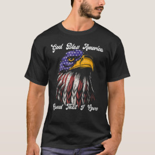 Camiseta Terra Da América deus abençoe Que Amo A Nossa Band