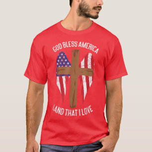 Camiseta Terra Da América deus abençoe Que Eu Amo Engraçado