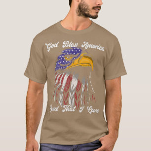 Camiseta Terra Da América deus abençoe Que Eu Amo Engraçado