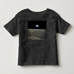 Camiseta Terra da Lua no Espaço Negro: Earthrise
