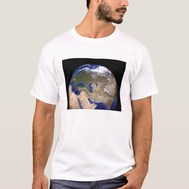 Camiseta Terra da próxima geração do Mármore Azul (Frente)