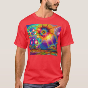 Camiseta Terra das iluminações psicodélicas