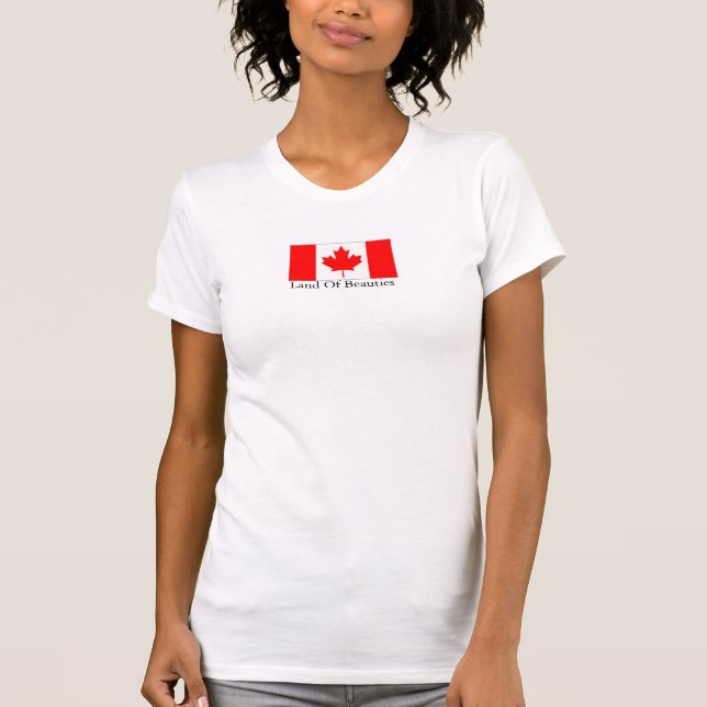 Camiseta Terra de Canadá das belezas (Frente)