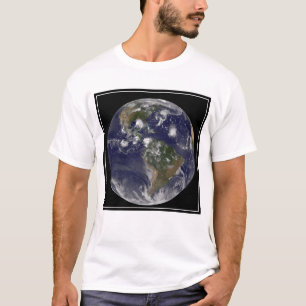 Camiseta Terra De cheio Mostrando Tempestades Tropicais No