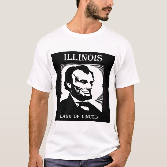 Camiseta Terra de Illinois de Lincoln (Frente)