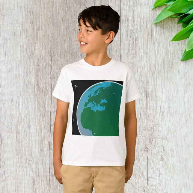 Camiseta Terra do Espaço (Criador carregado)