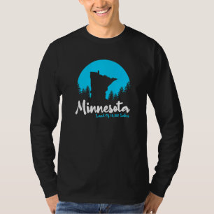 Camiseta Terra Do Estado De Minnesota De 10000 Lagos