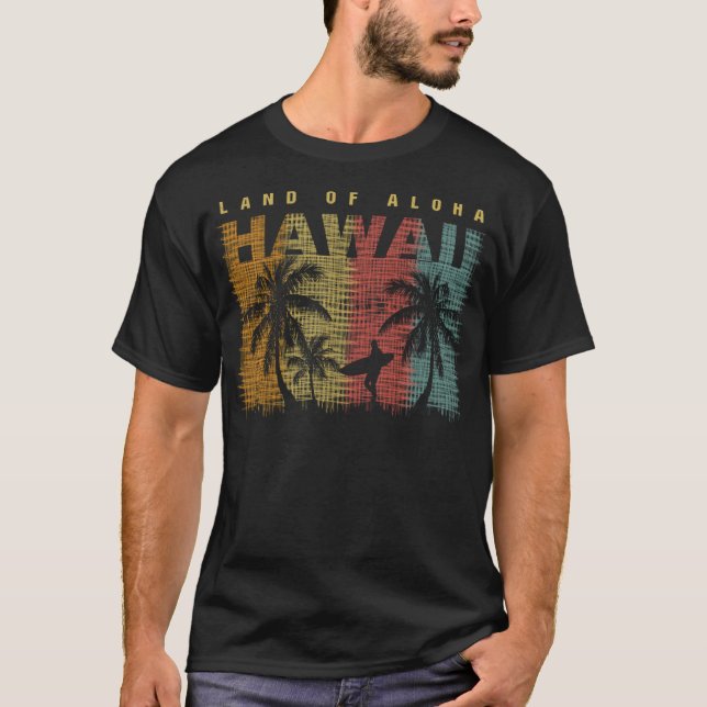 Camiseta Terra do Havaí de Aloha Fited Scoop (Frente)