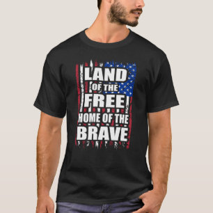 Camiseta Terra do Lar Livre da bandeira Brava dia 14 de jun