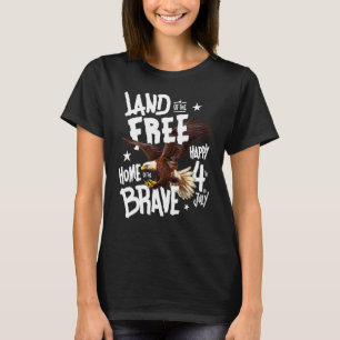 Camiseta Terra Do Livre Lar Dos Bravos Feliz 4 De Ju