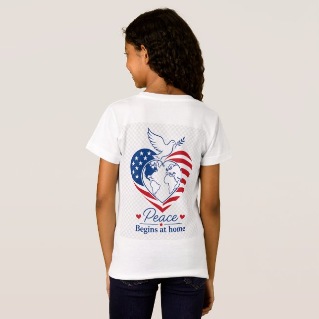 Camiseta Terra do Pequeno Livre (Parte Traseira Completa)