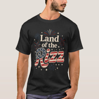 Camiseta Terra do Rizz Engraçado 4 de julho
