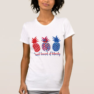 Camiseta Terra doce do abacaxi da liberdade