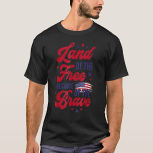Camiseta Terra Dos Gratuitos Por Causa Da Águia Brava, Banq