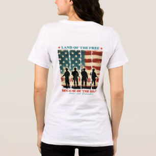 Camiseta Terra dos Gratuitos por causa dos Bravos