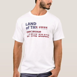 Camiseta Terra dos Gratuitos por causa dos Bravos
