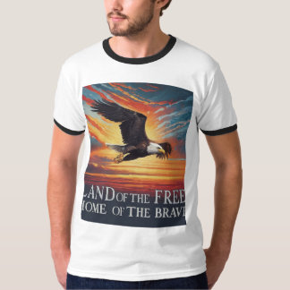 Camiseta "Terra dos Libertos, Casa dos Corajosos"