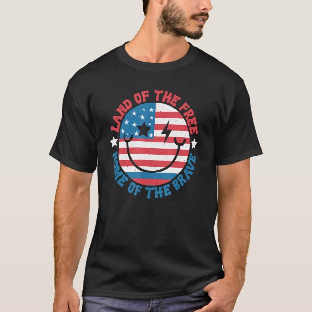 Camiseta Terra dos Libertos Por Causa do Patriótico Corajos (Frente)