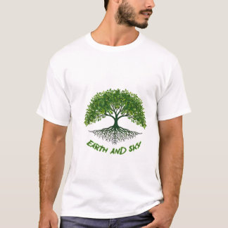 Camiseta Terra e céu